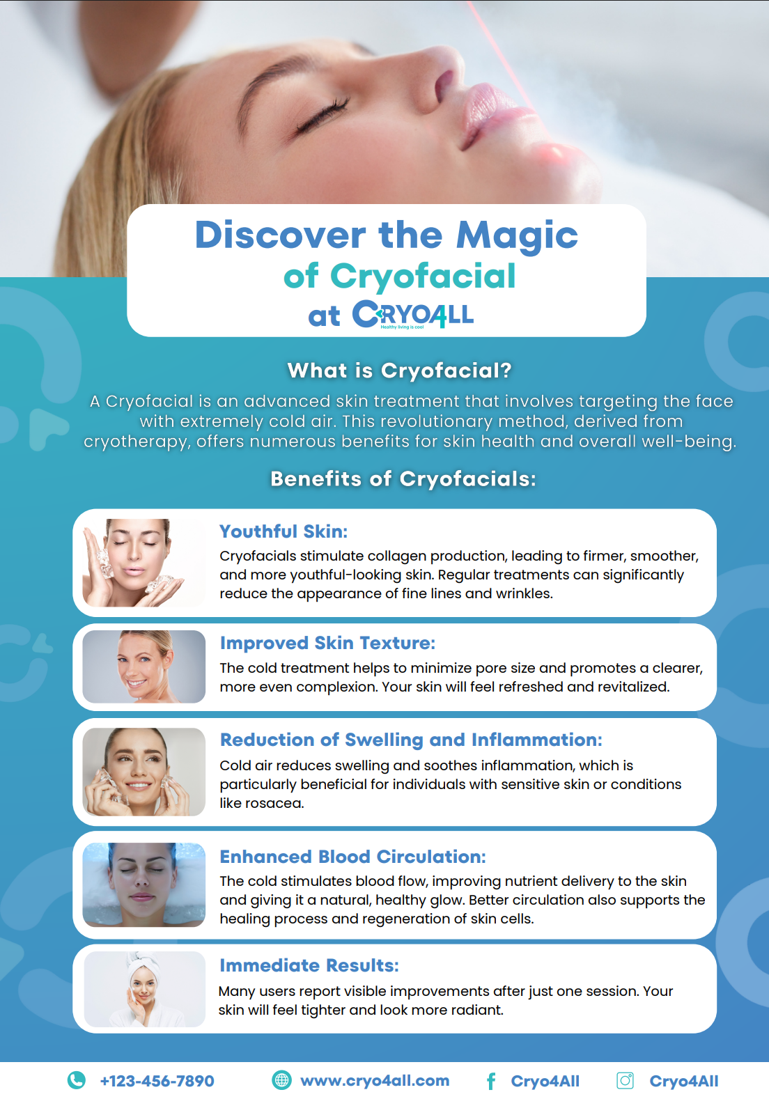 Cryo4All Cryofacial informatīvais materiāls