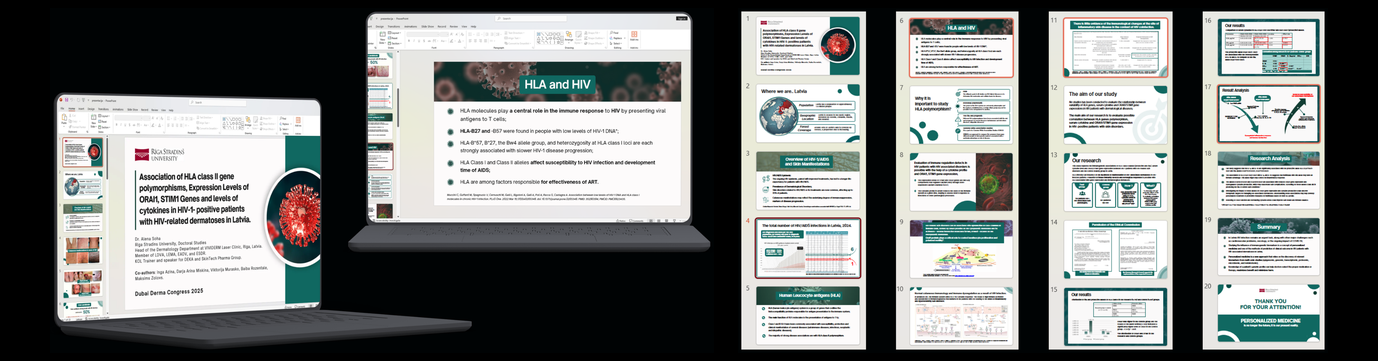 HLA un HIV pētījuma prezentācija