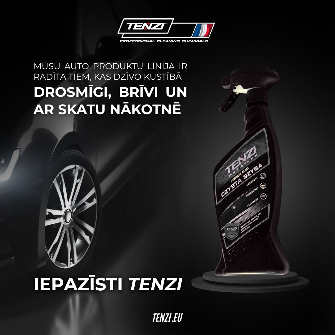 Tenzi auto kosmētikas reklāma